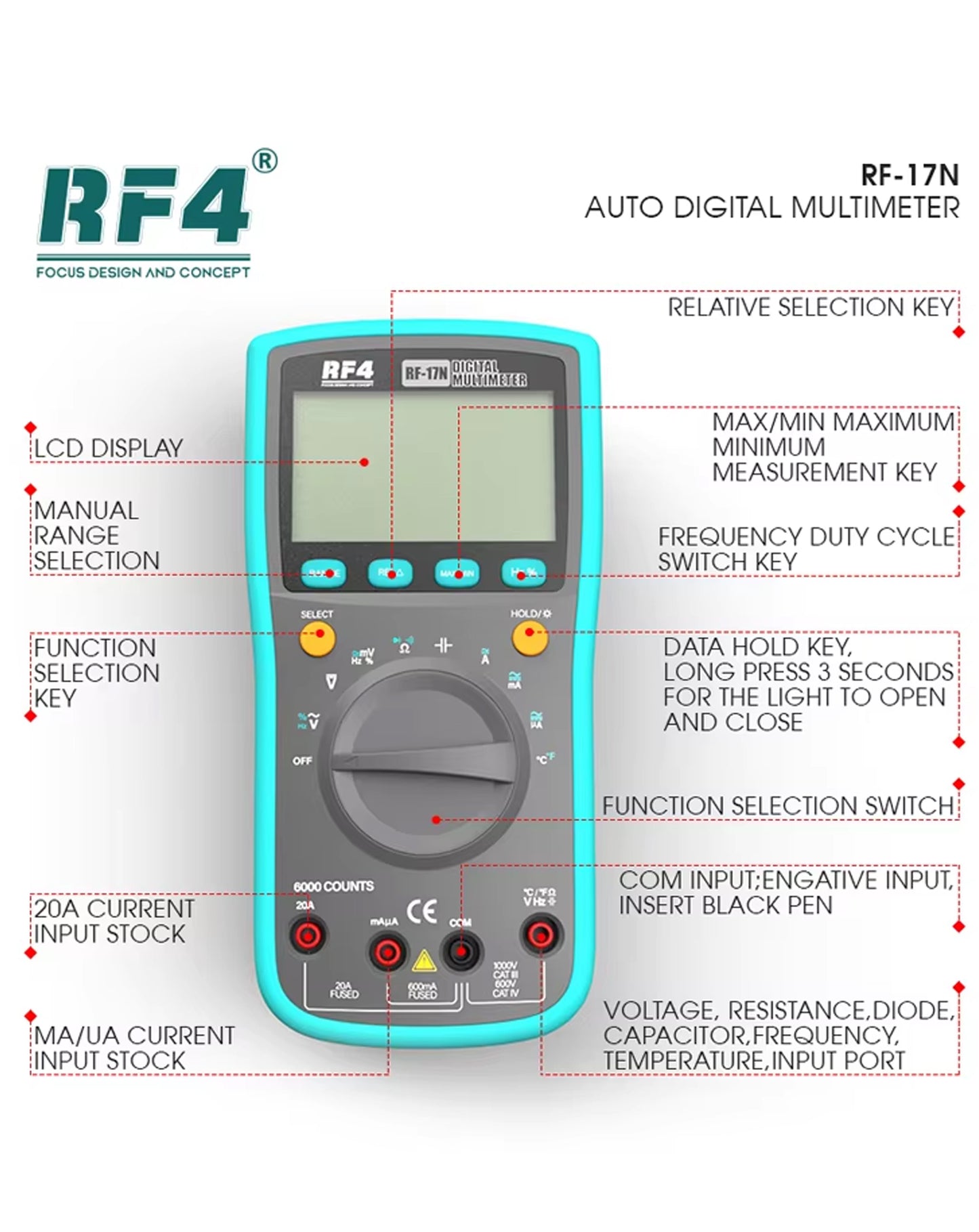 Multimetro Rf4-17n
