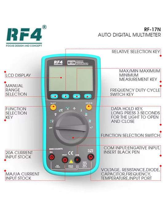 Multimetro Rf4-17n